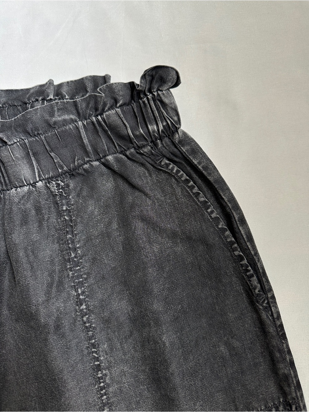 Jane and Delancey Wide-Leg Grey Paperbag Waist Pants - Picture 4 of 14